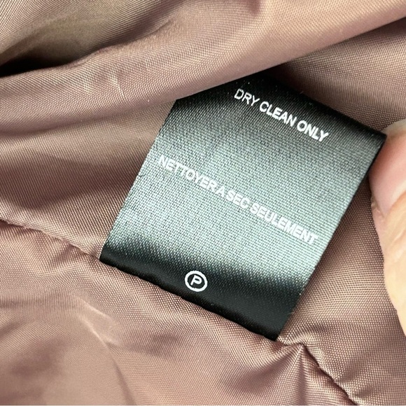 CARRE NOIR Metallic Bronze Puffer Jacket Womens Size L - Picture 9 of 10